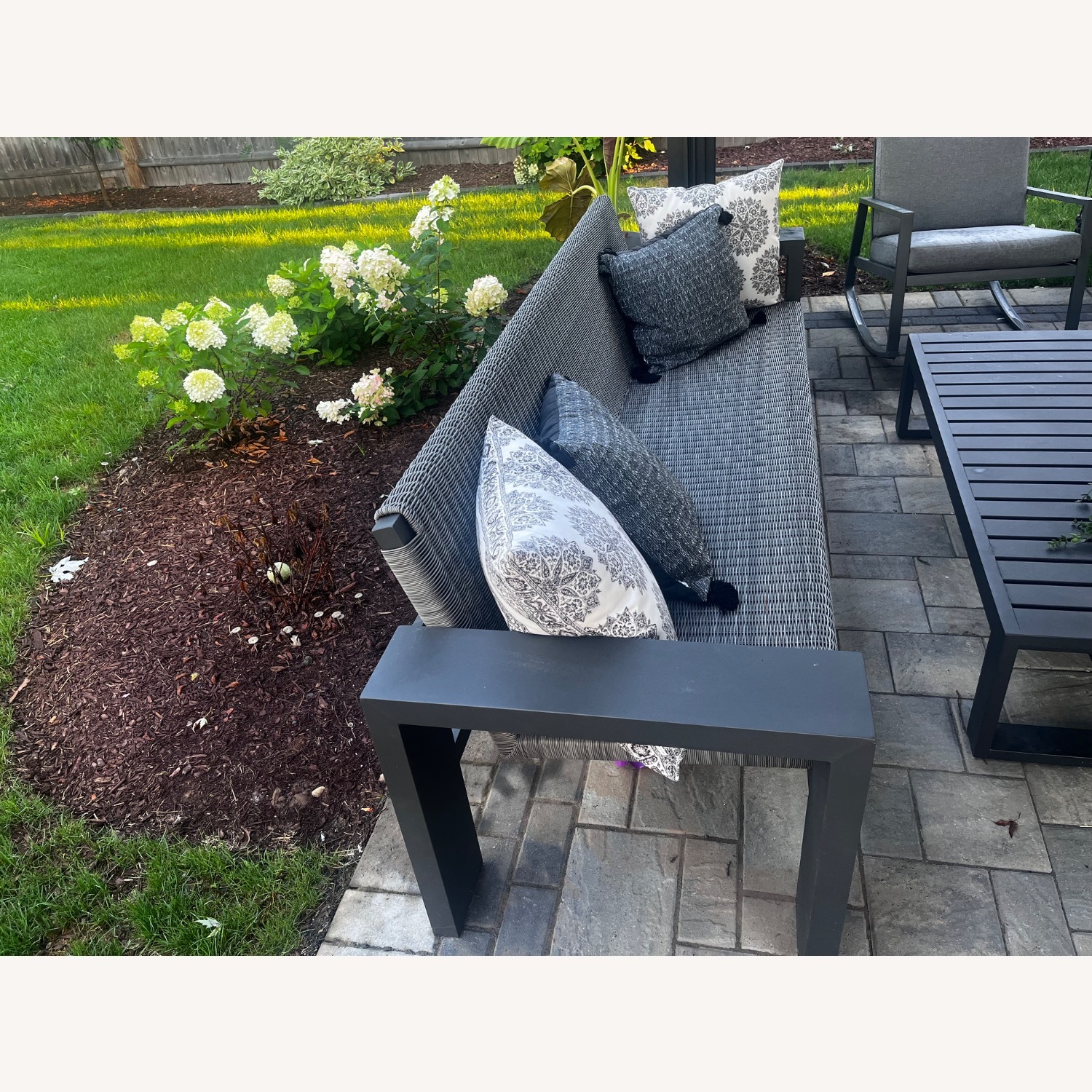 Williams Sonoma Larnaca Outdoor Slate Grey Sofa - image-2