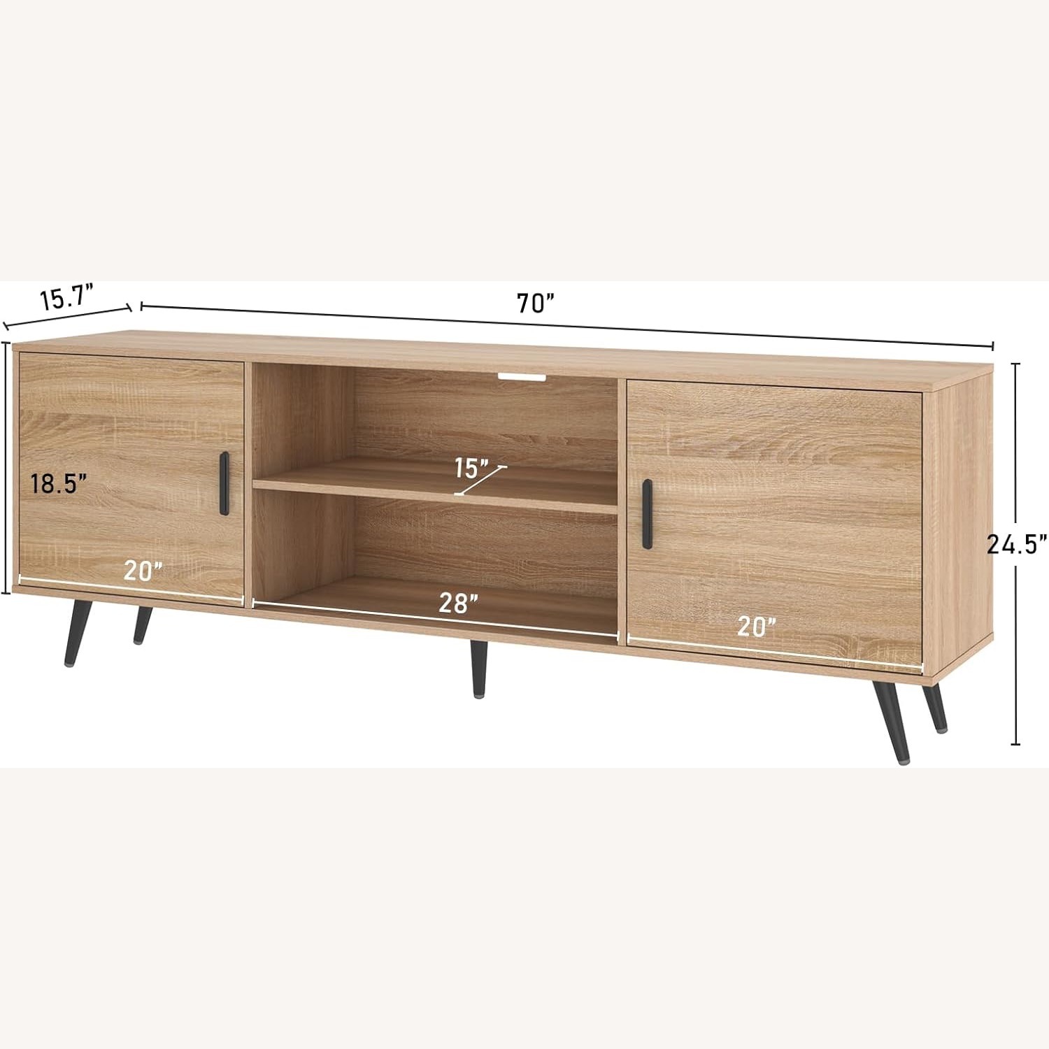 Light Wood Console Table - image-3