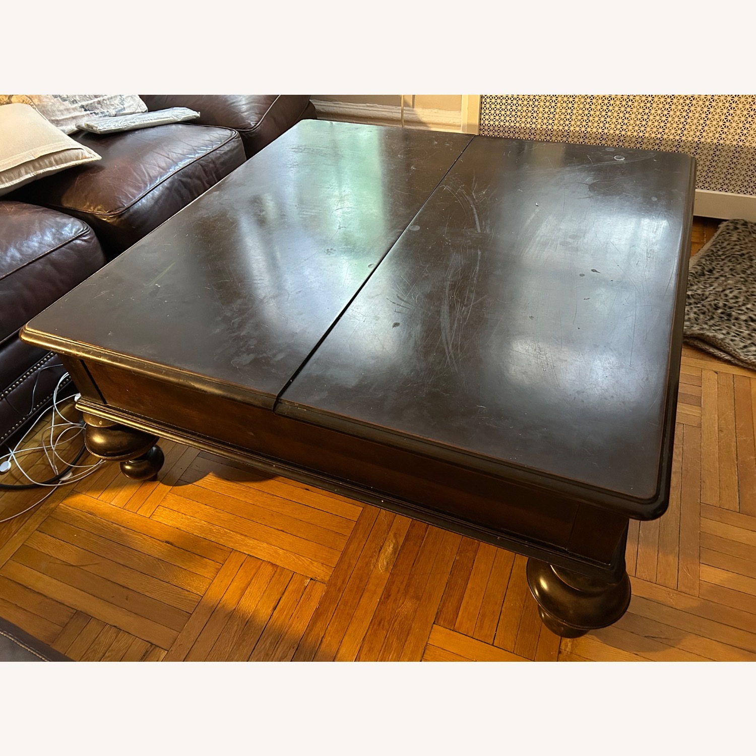 Macy's Oversized Wood  Lift up Coffee Table  - image-1