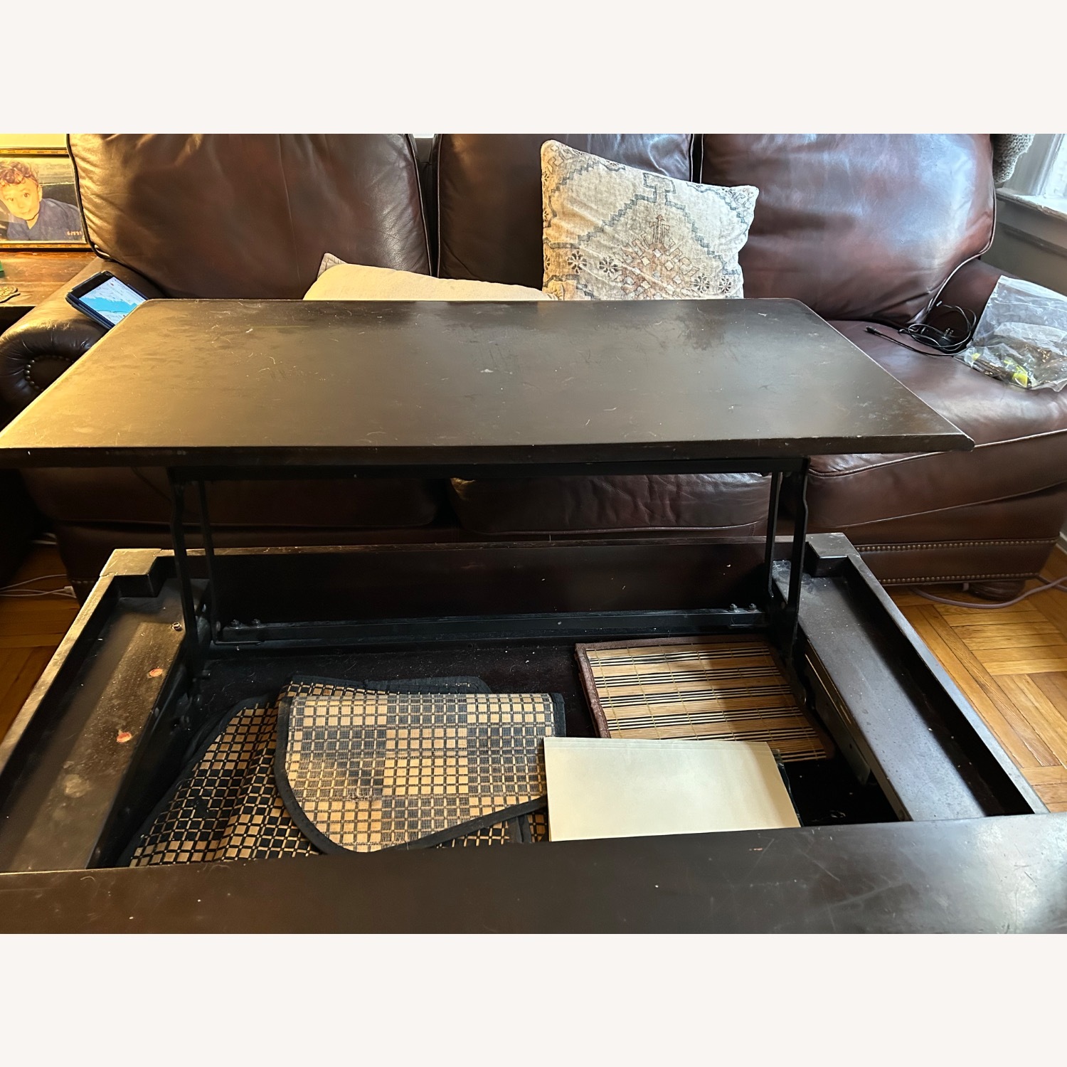 Macy's Oversized Wood  Lift up Coffee Table  - image-3