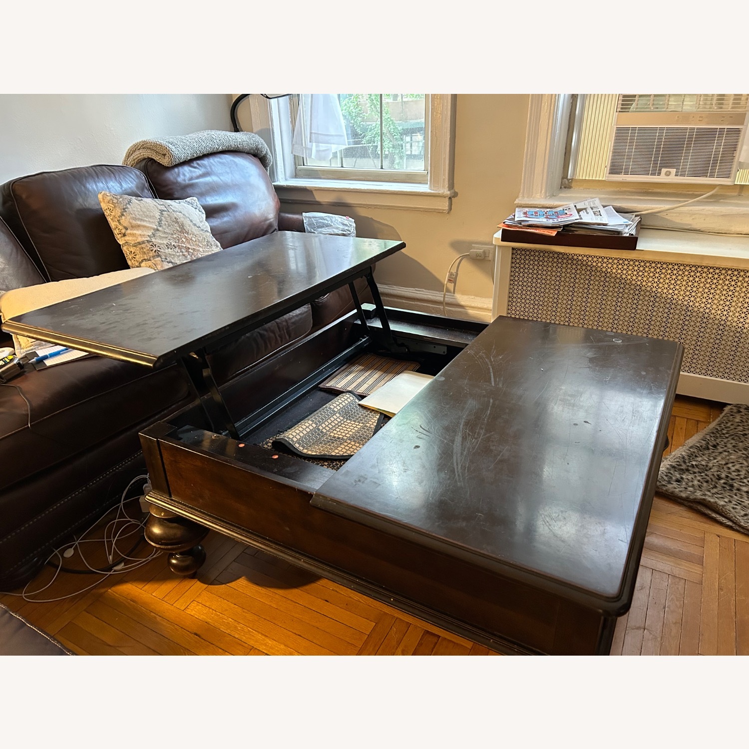Macy's Oversized Wood  Lift up Coffee Table  - image-5