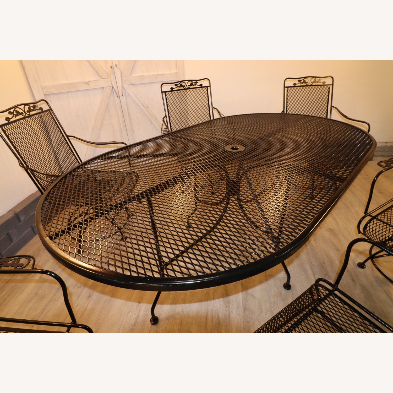 Meadow Craft "Dogwood" iron Family Patio Set - image-6