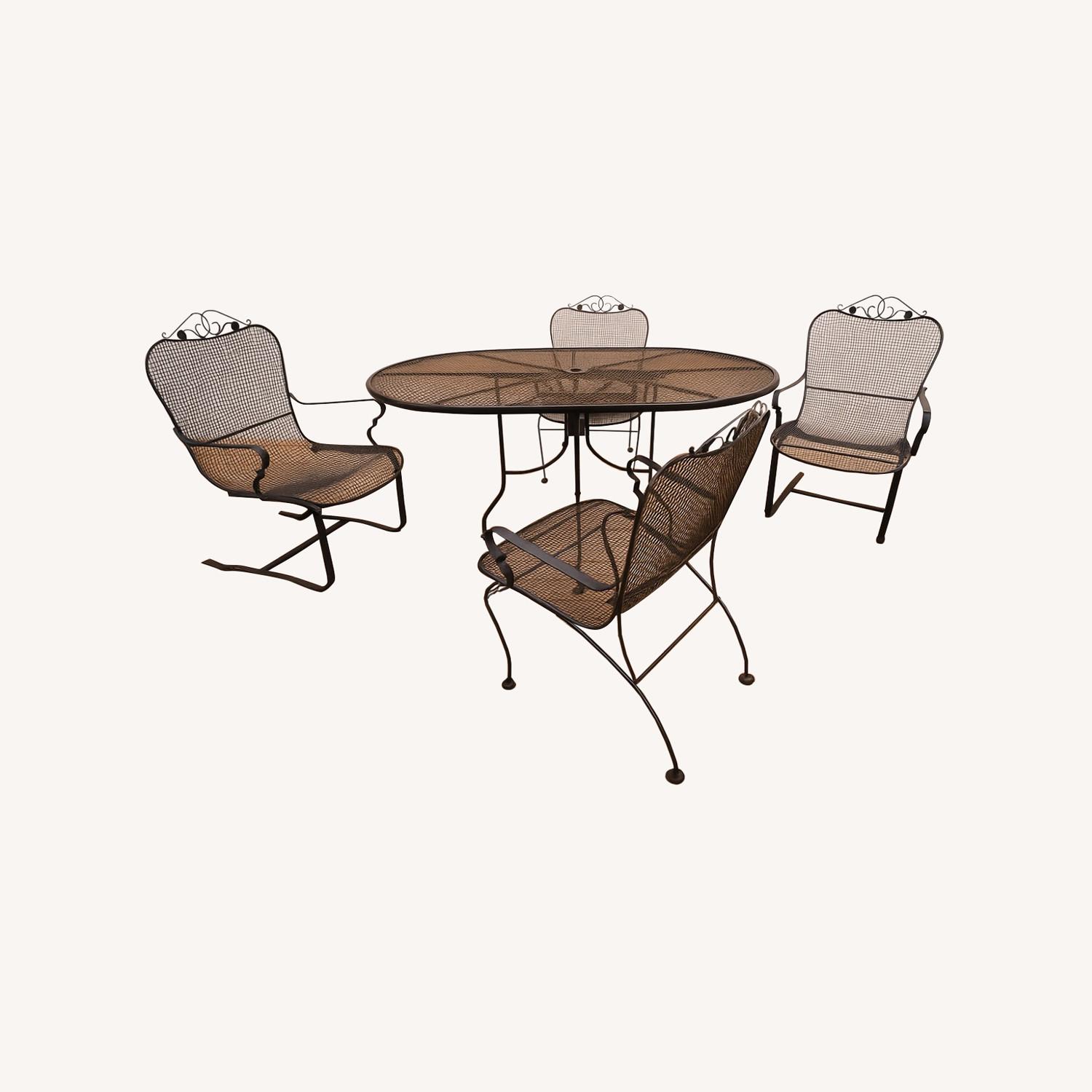 Russell Woodard Wrought Iron Sculptura Patio Set - image-13