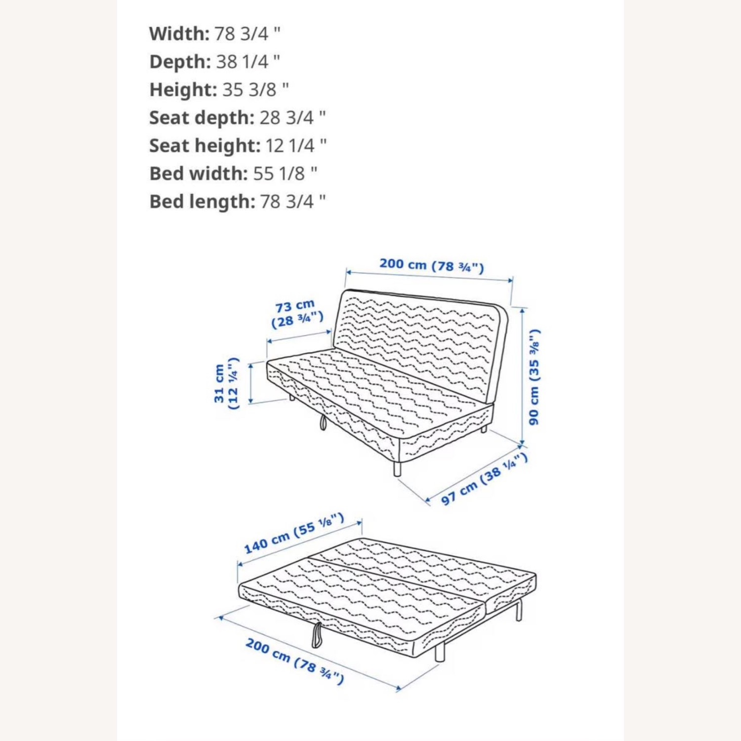 IKEA NYHAMN Sleeper Sofa - image-5