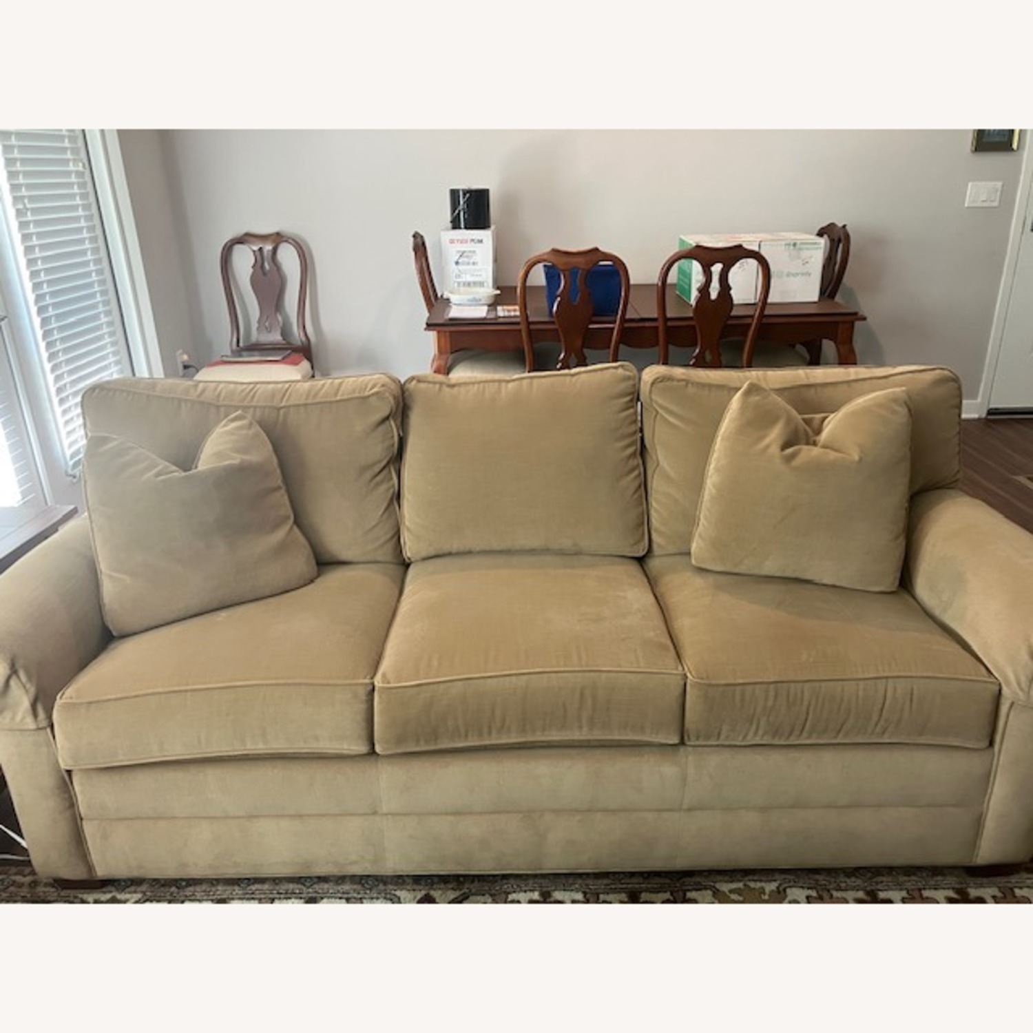 Ethan Allen Natural Color Sofa - image-1