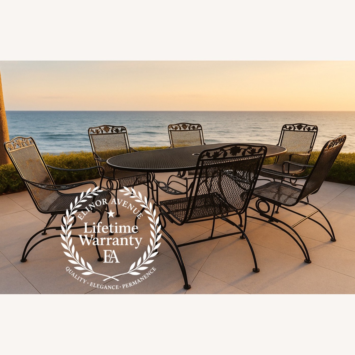 Vintage Russel Woodard Primrose Patio Set - image-0