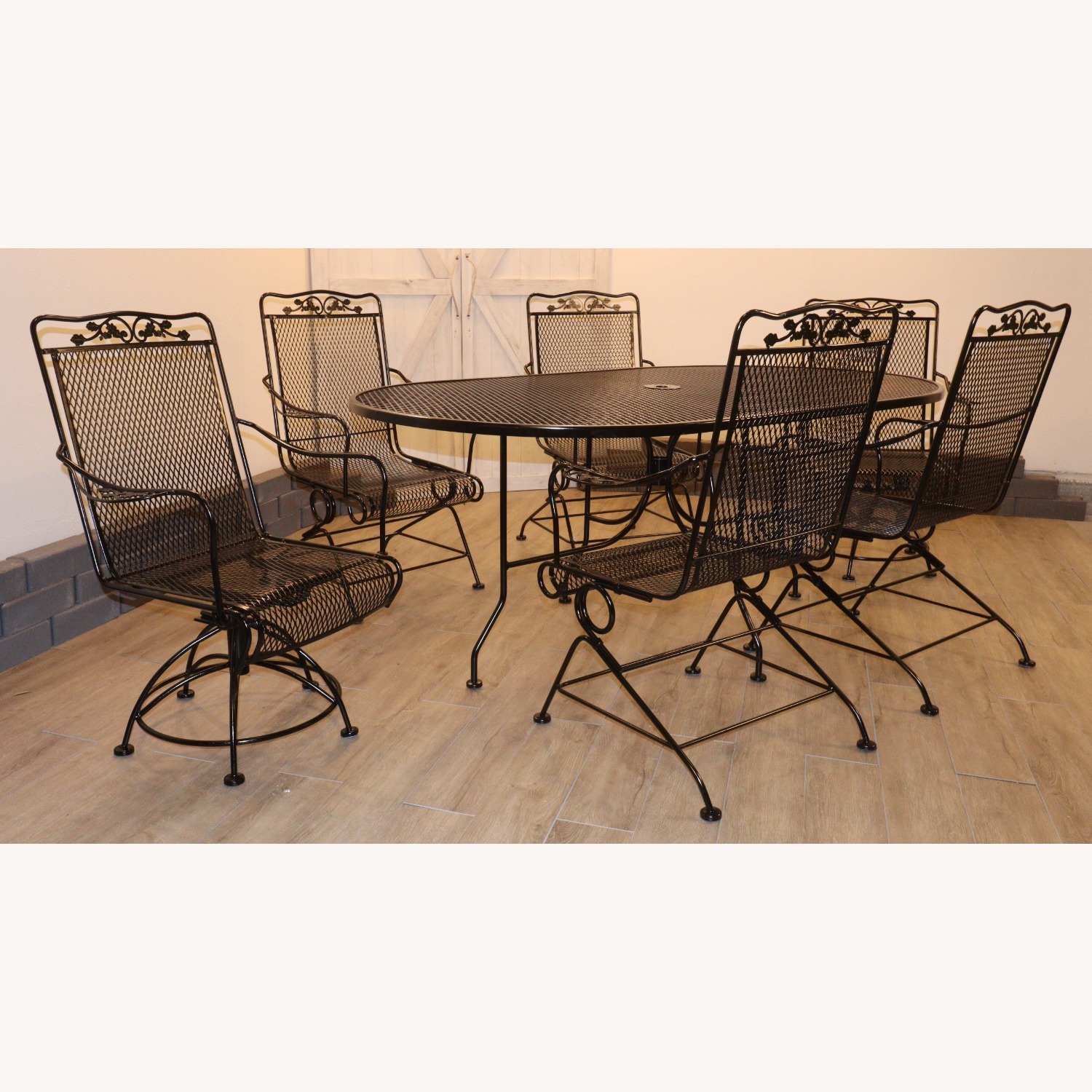 Meadow Craft Acorn and Oak Leaf Family Patio Set - image-3