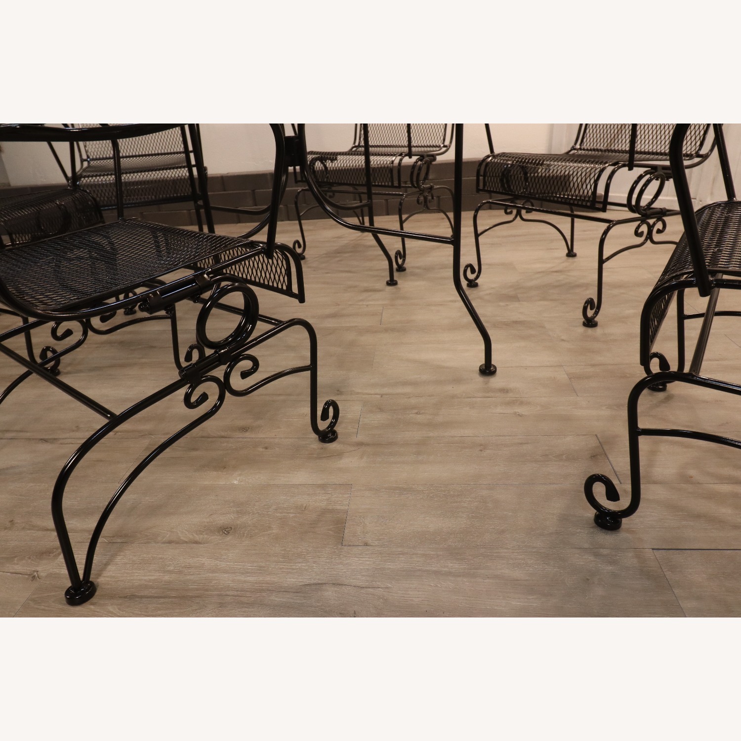 Rare Vintage Scroll FootedFamily Patio Set - image-11