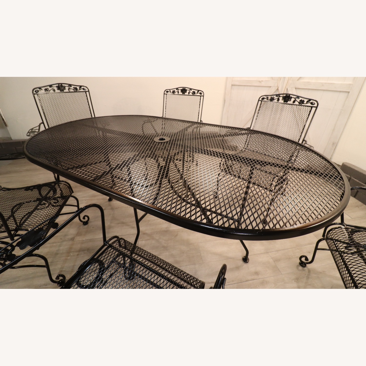 Rare Vintage Scroll FootedFamily Patio Set - image-13