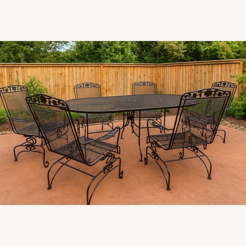 Used Rare Vintage Scroll FootedFamily Patio Set for sale on AptDeco