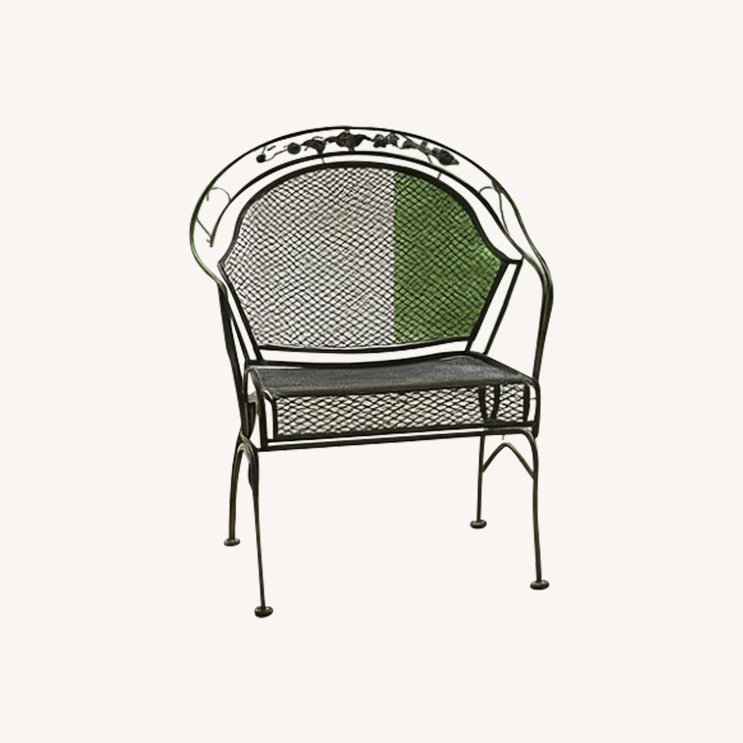 Woodard "Peony Flower" Wrought Iron Barrel Chairs - image-13