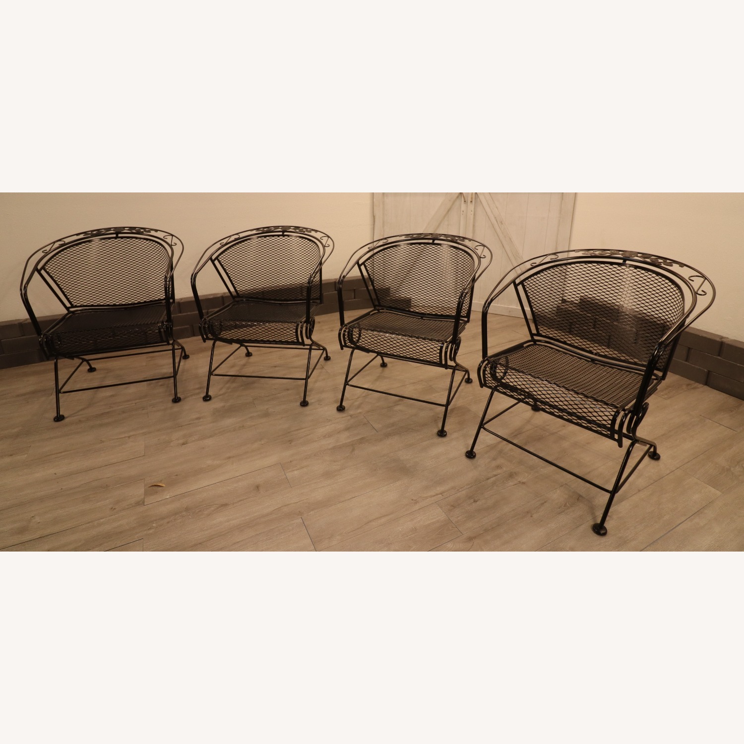 Meadow Craft Floral and Leaf Coil Spring Chairs - image-2