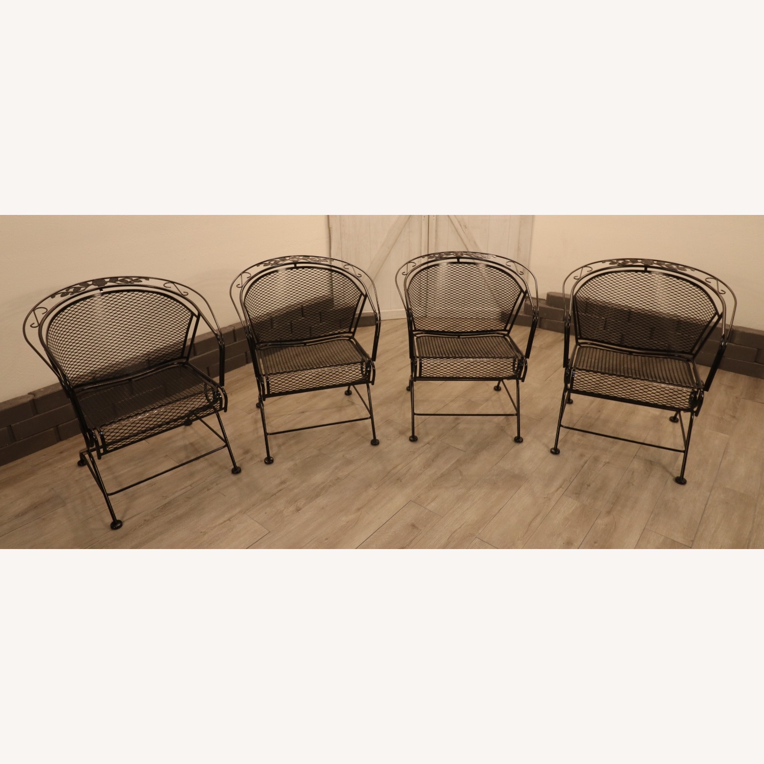 Meadow Craft Floral and Leaf Coil Spring Chairs - image-6