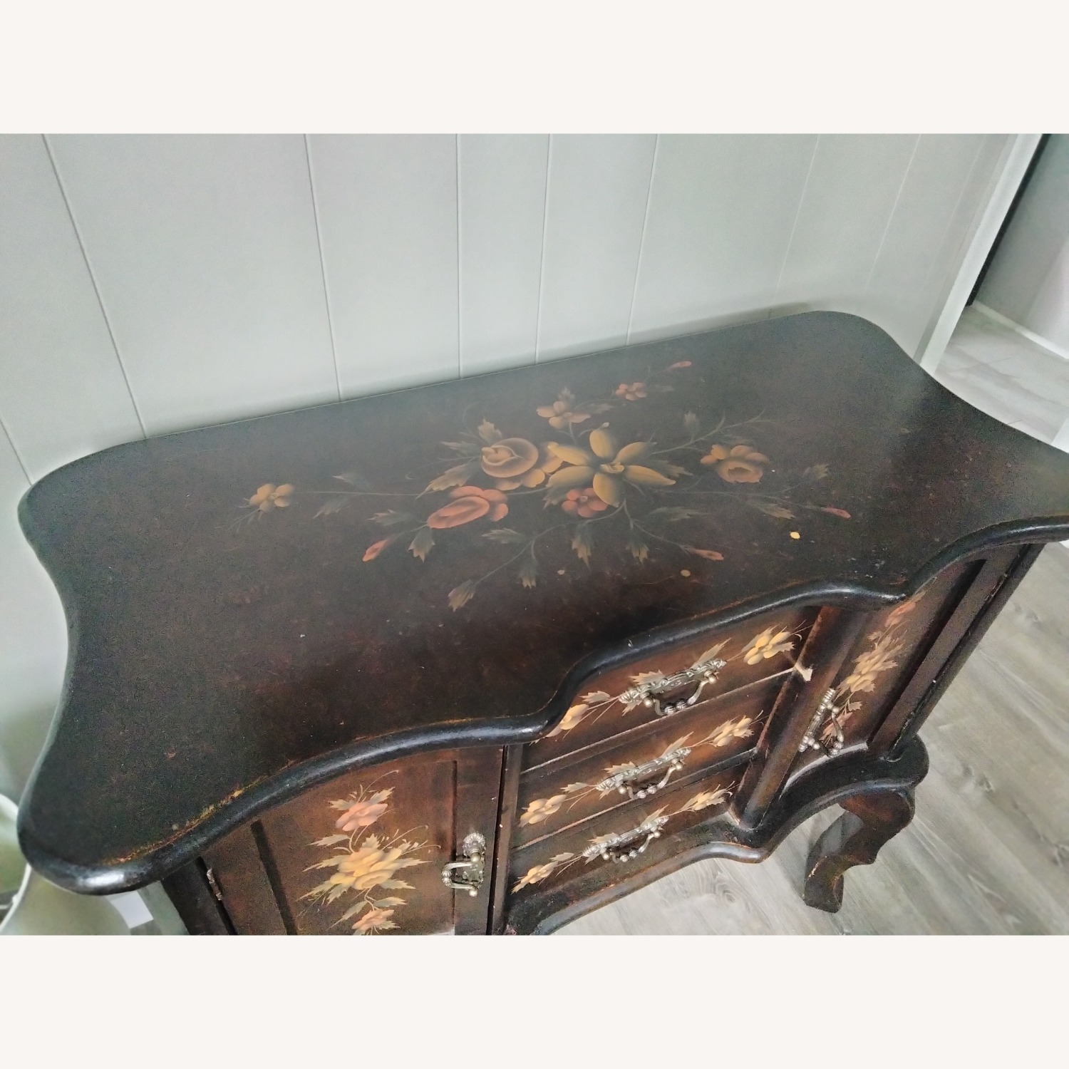 Hand-Painted Wooden Cabinet - image-2