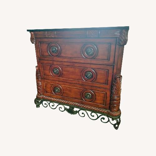 Used Wooden Dresser with Marble Top for sale on AptDeco