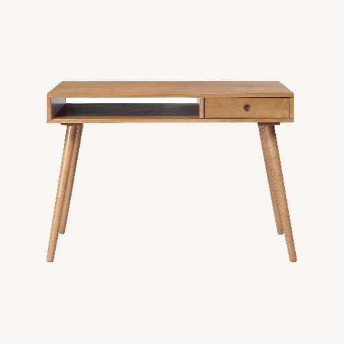 Used Wood Mid-Century Modern Desk W Drawer for sale on AptDeco