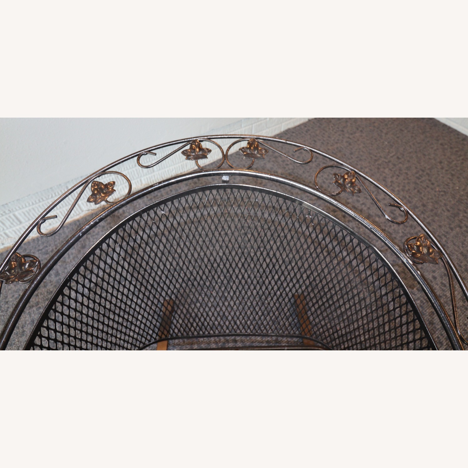 English Ivy Leaf Wrought Iron Chairs - image-4