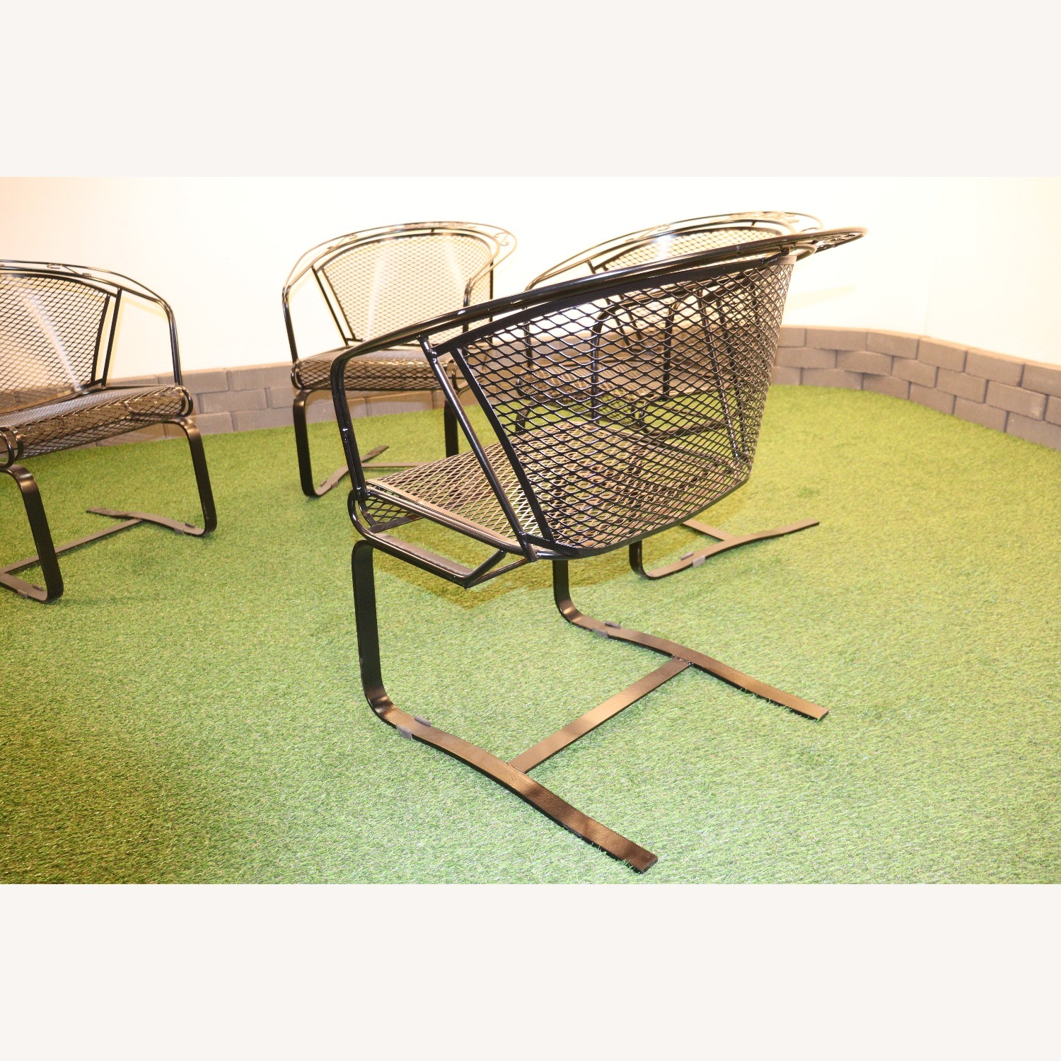 Acorn and Oak Leaf Wrought Iron Rockers - image-10