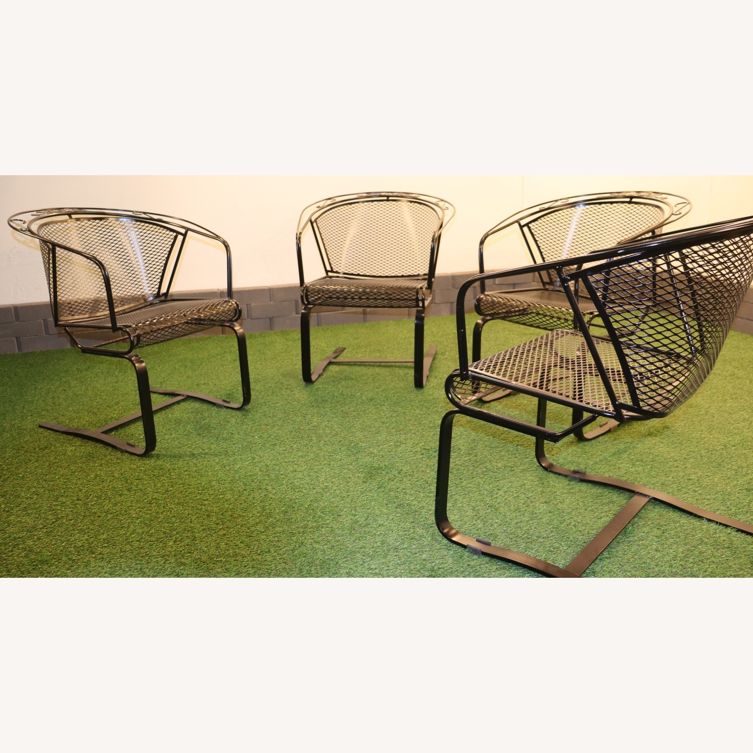 Acorn and Oak Leaf Wrought Iron Rockers - image-9