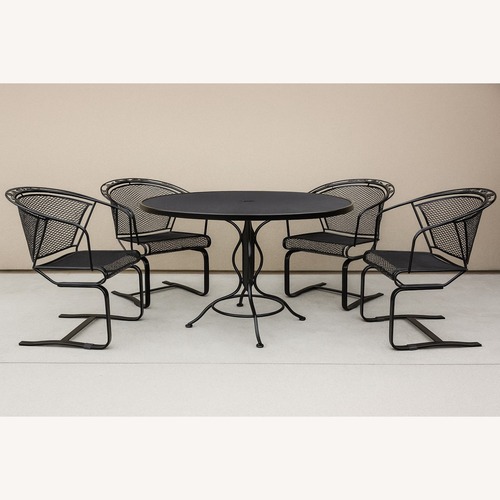 Used Acorn and Oak Leaf Wrought Iron Rockers for sale on AptDeco