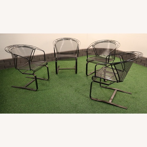 Used Acorn and Oak Leaf Wrought Iron Rockers for sale on AptDeco