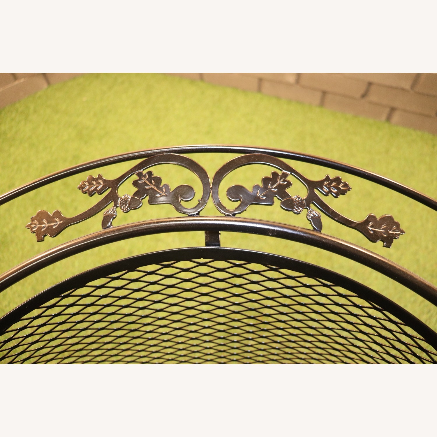 Acorn and Oak Leaf Wrought Iron Rockers - image-8