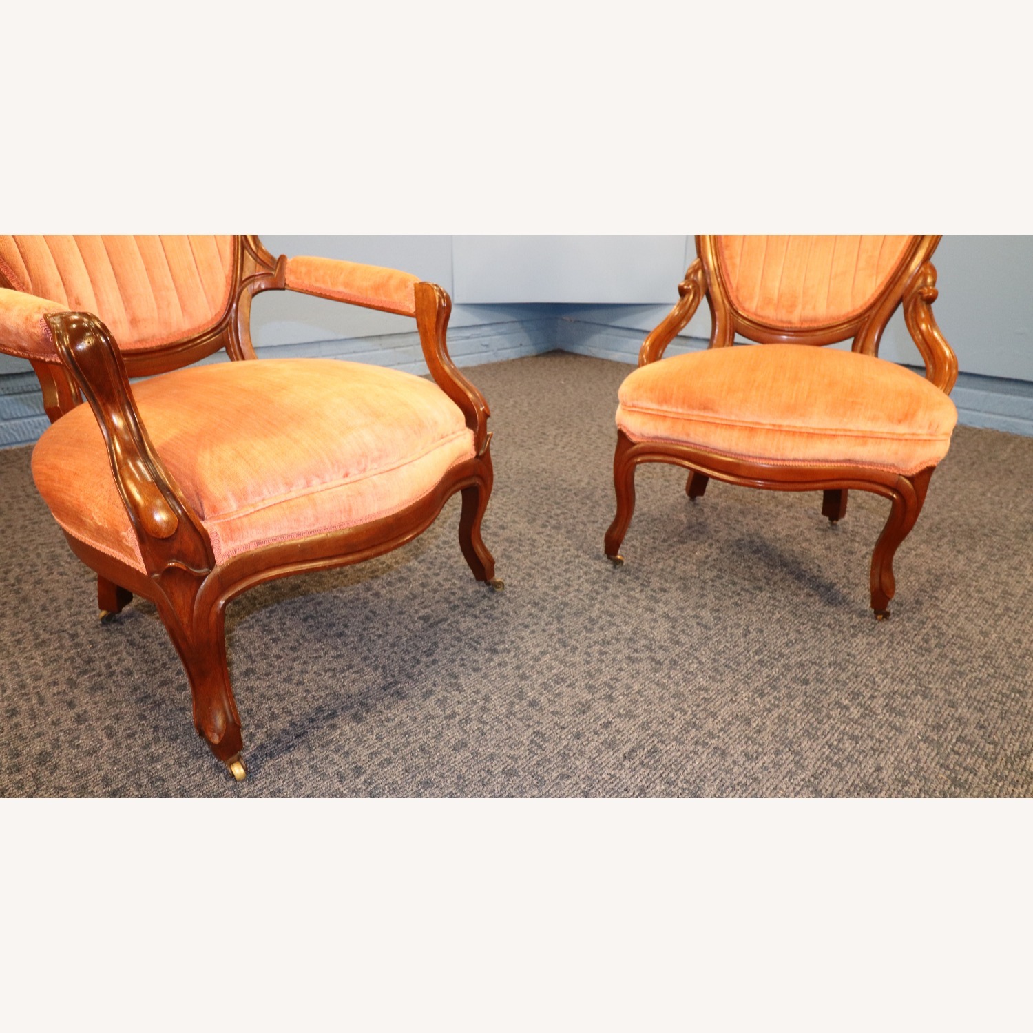 French Rococo "Gentleman and Lady's" Chairs - image-8