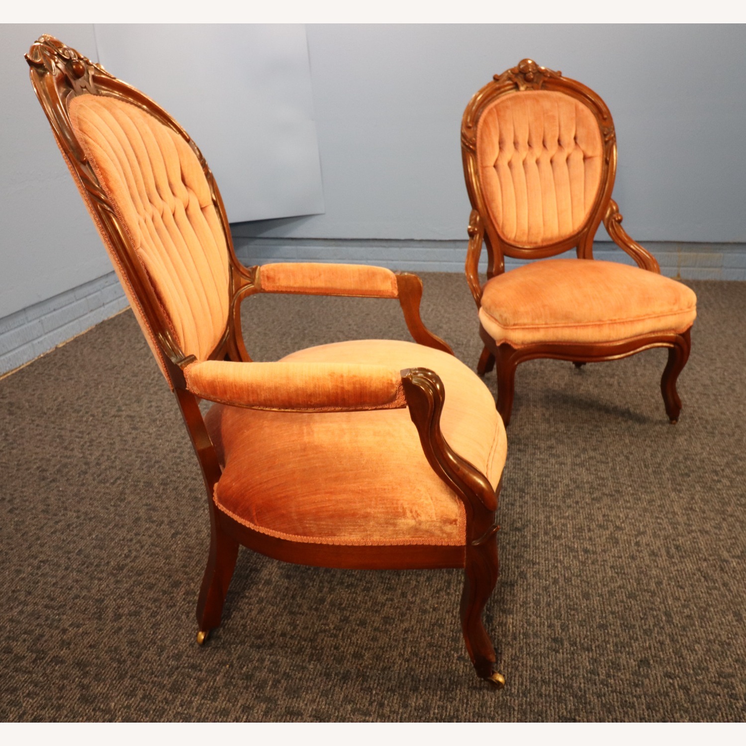 French Rococo "Gentleman and Lady's" Chairs - image-6