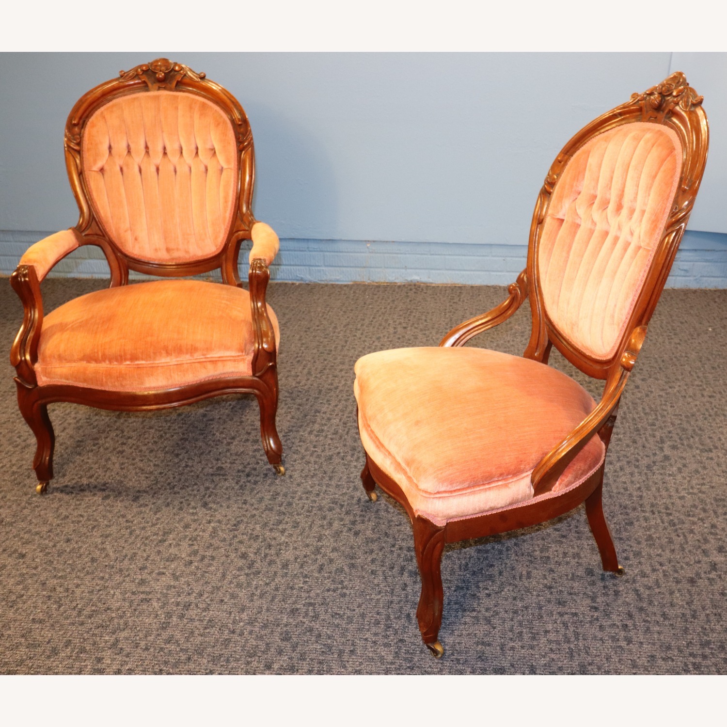 French Rococo "Gentleman and Lady's" Chairs - image-4