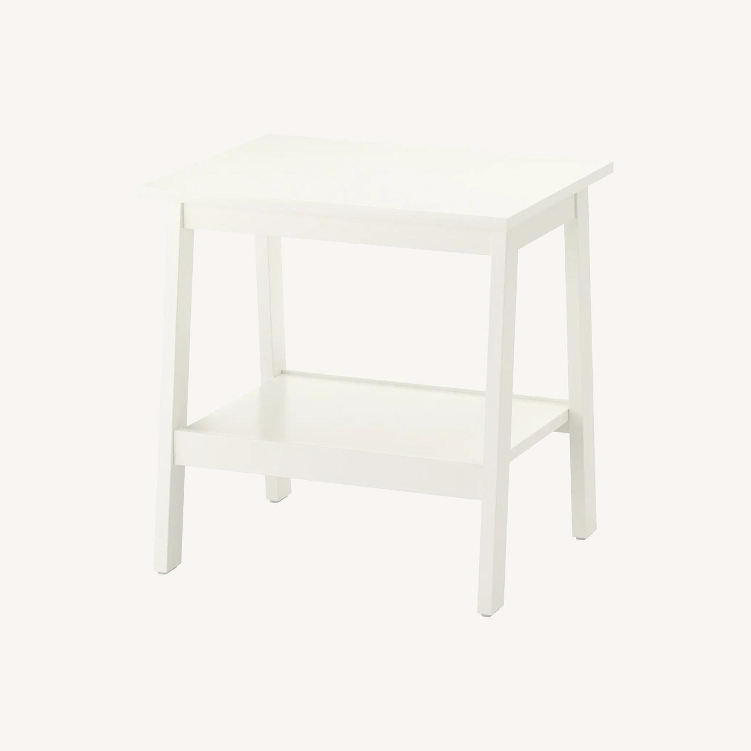 IKEA LUNNARP Two White Side Tables - image-0