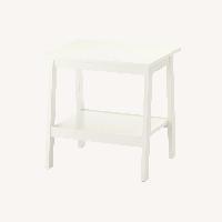 IKEA LUNNARP Two White Side Tables