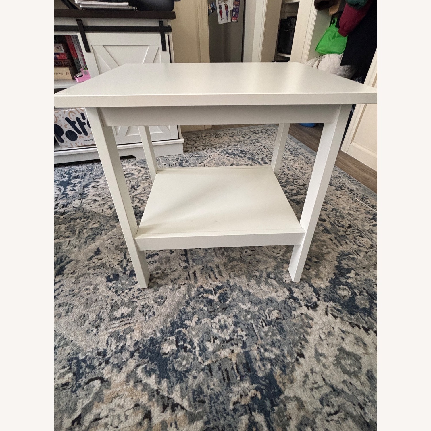 IKEA LUNNARP Two White Side Tables - image-1