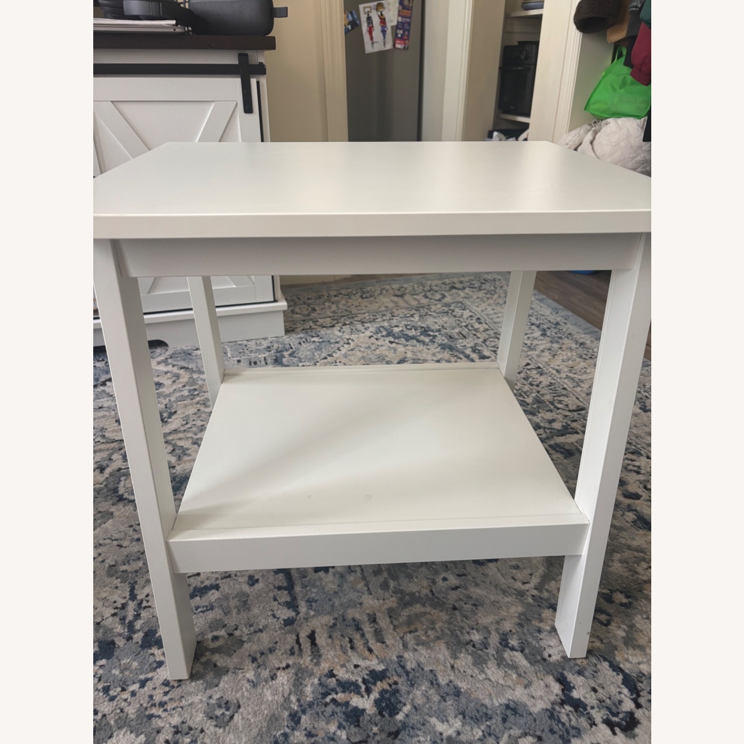 IKEA LUNNARP Two White Side Tables - image-2