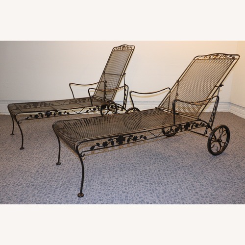 Used Russell Woodard Floral-Themed Chaise Loungers for sale on AptDeco