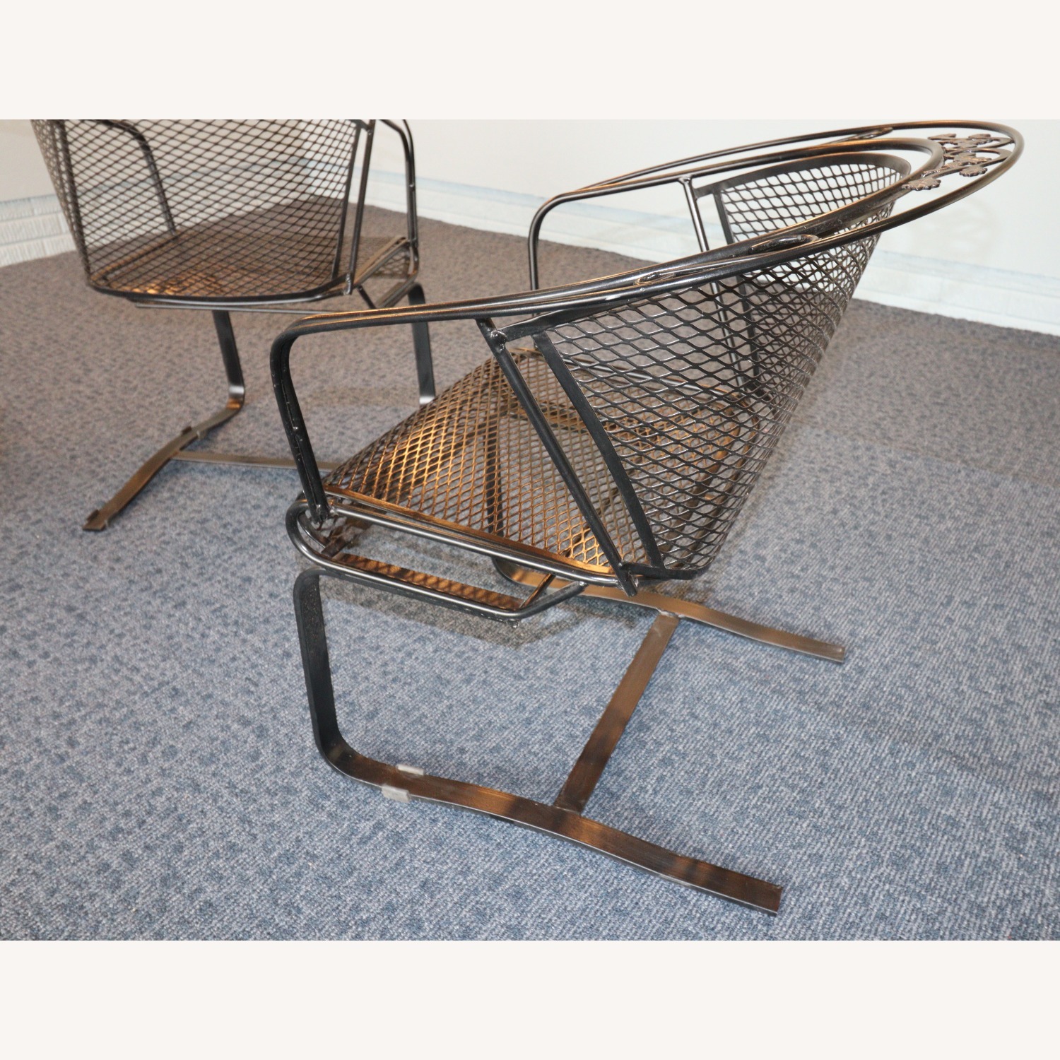 Woodard Acorn and Oak Leaf Wrought Iron Rockers - image-2