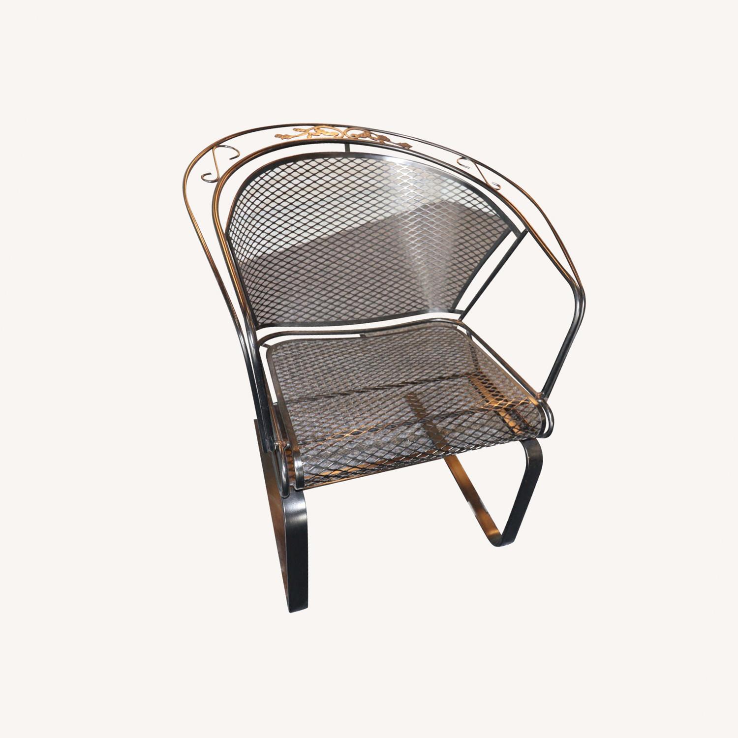 Woodard Acorn and Oak Leaf Wrought Iron Rockers - image-10