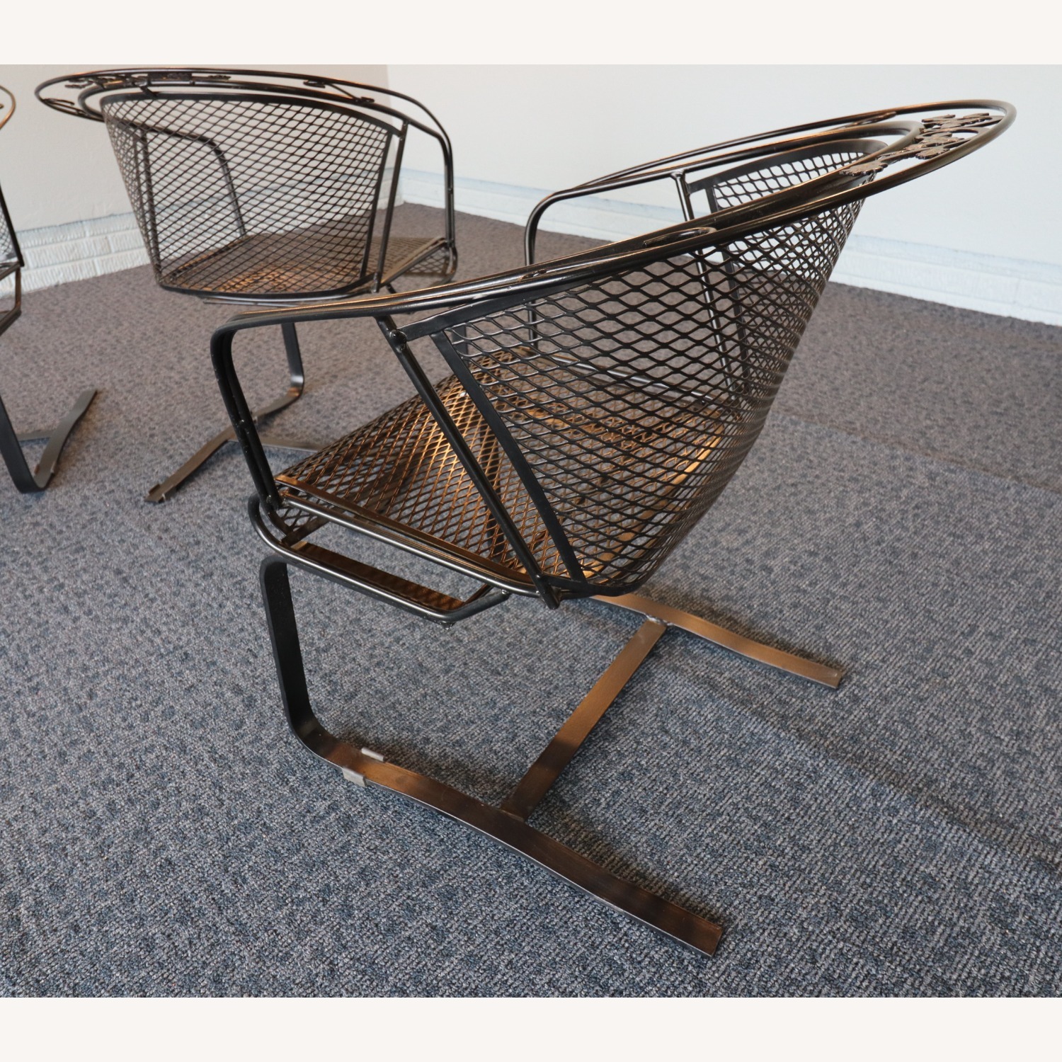 Woodard Acorn and Oak Leaf Wrought Iron Rockers - image-8