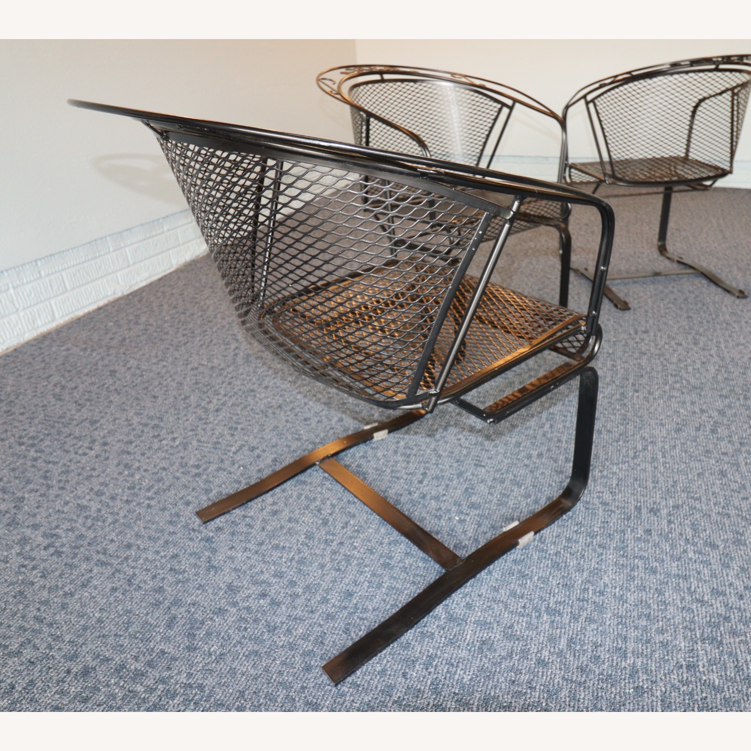 Woodard Acorn and Oak Leaf Wrought Iron Rockers - image-5