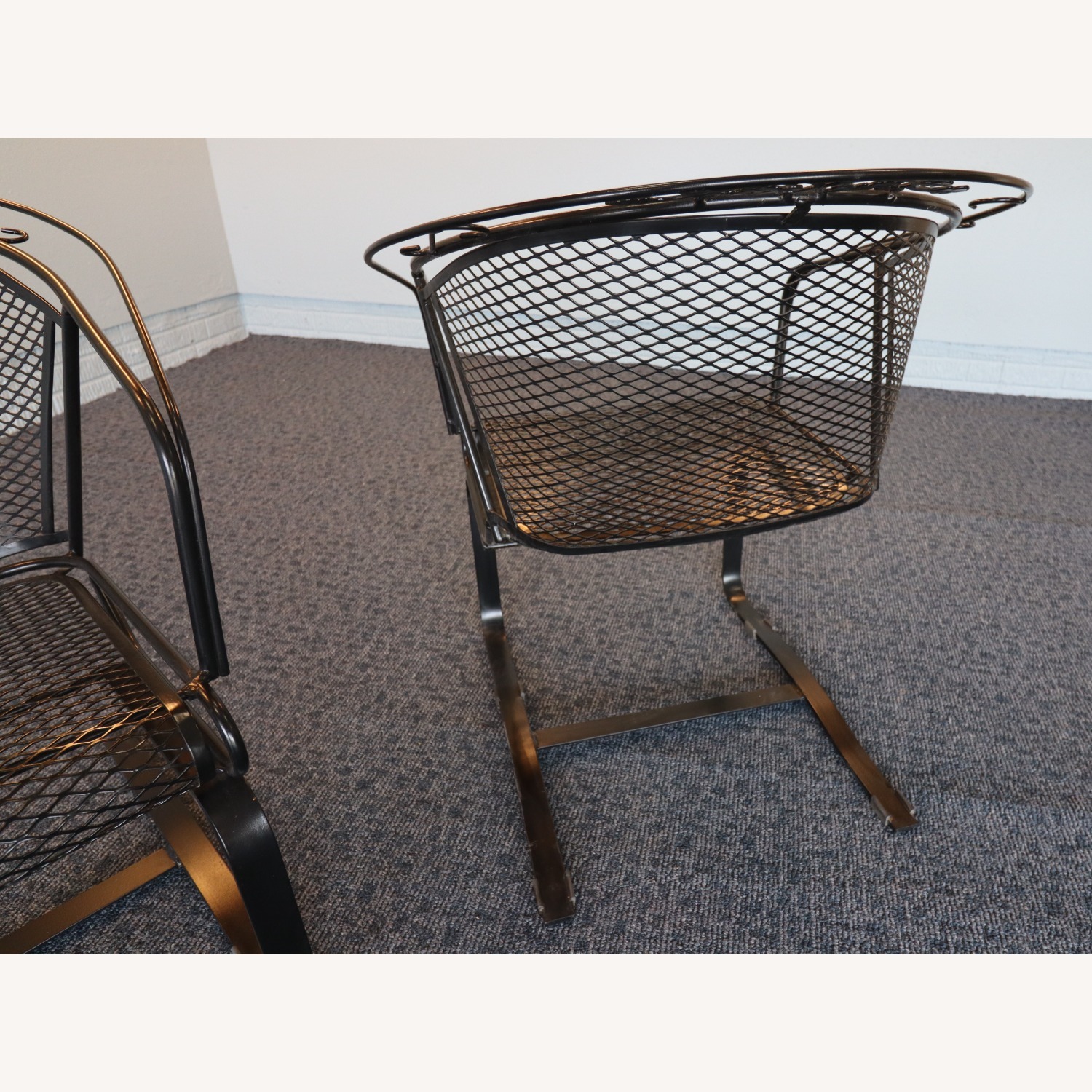 Woodard Acorn and Oak Leaf Wrought Iron Rockers - image-7