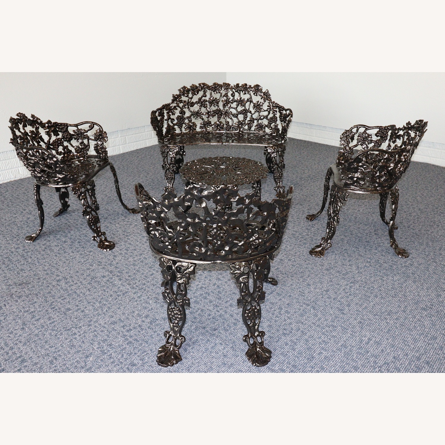 Cast Iron Grapevine Garden Set-Complete - image-10