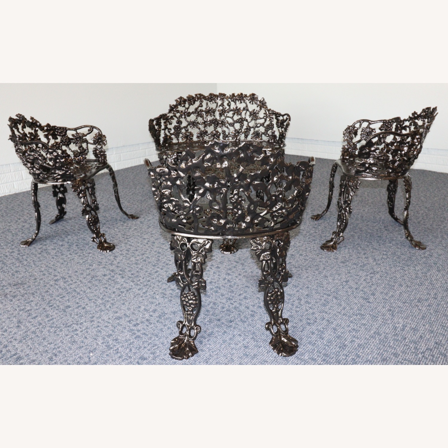 Cast Iron Grapevine Garden Set-Complete - image-8