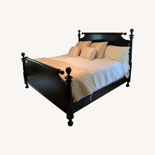 Used Martha Stewart Home 4 Poster King Bed Frame for sale on AptDeco
