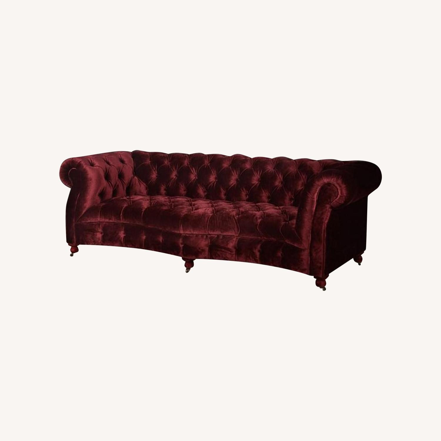 Timothy Oulton Velvet Serpentine Sofa - image-0