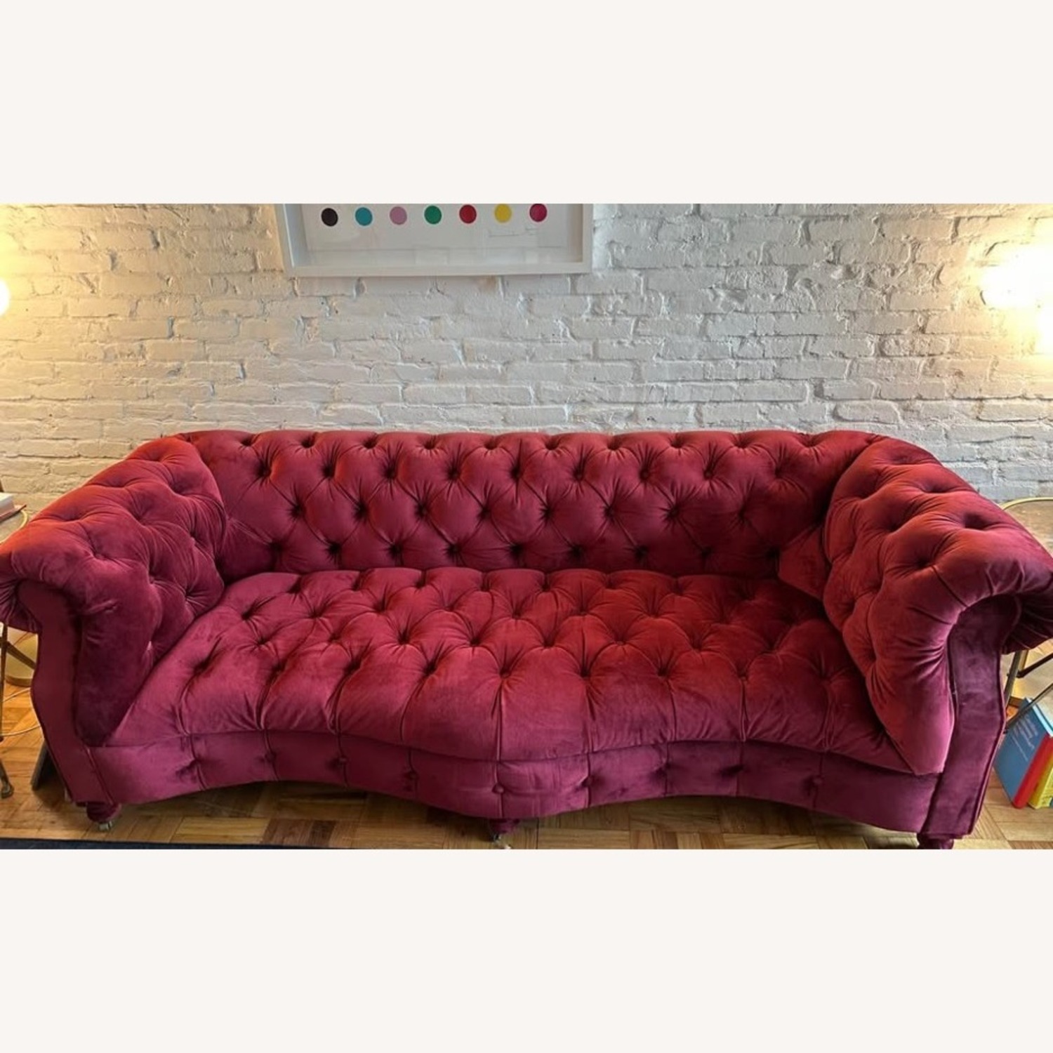 Timothy Oulton Velvet Serpentine Sofa - image-4