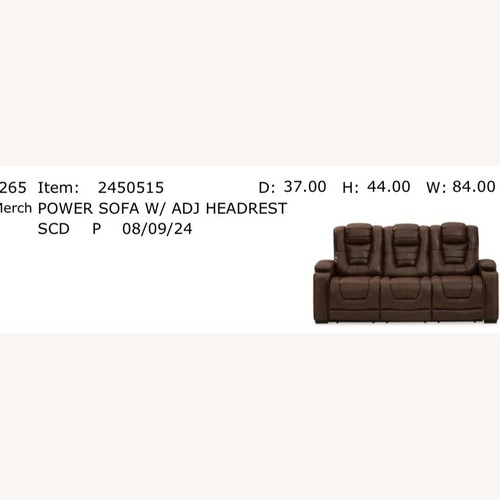 Used 3 Seater Recliner w/storage and charging outlets for sale on AptDeco