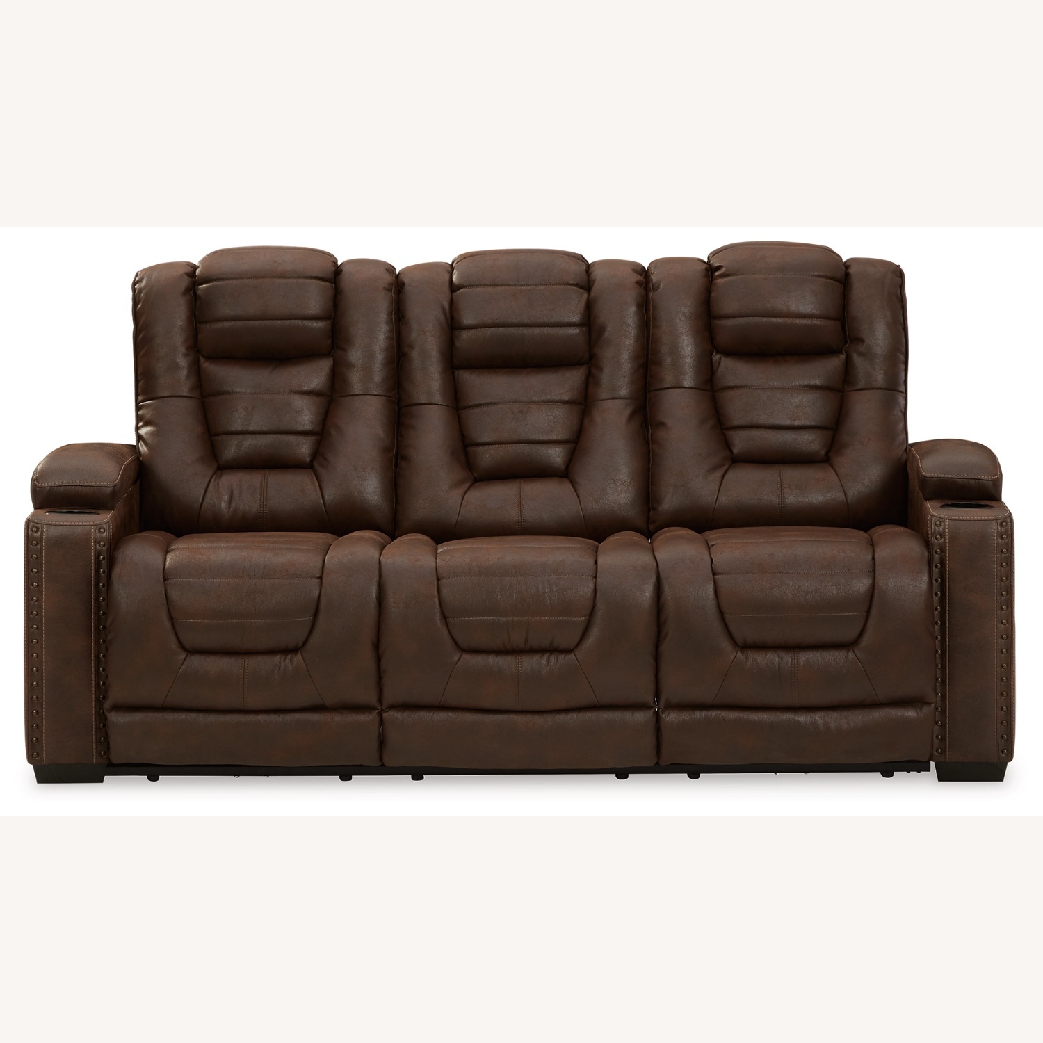 3 Seater Recliner w/storage and charging outlets - image-5