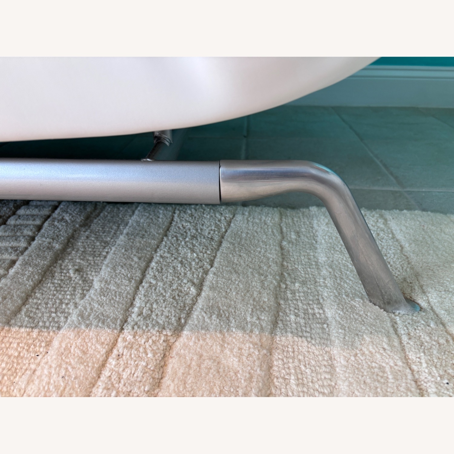 Ligne Roset Smala White Leather Sofa, Queen Bed - image-9