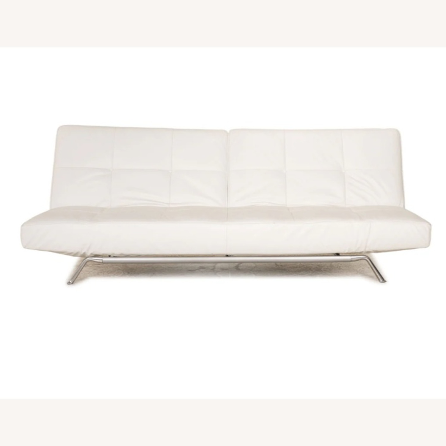 Ligne Roset Smala White Leather Sofa, Queen Bed - image-13