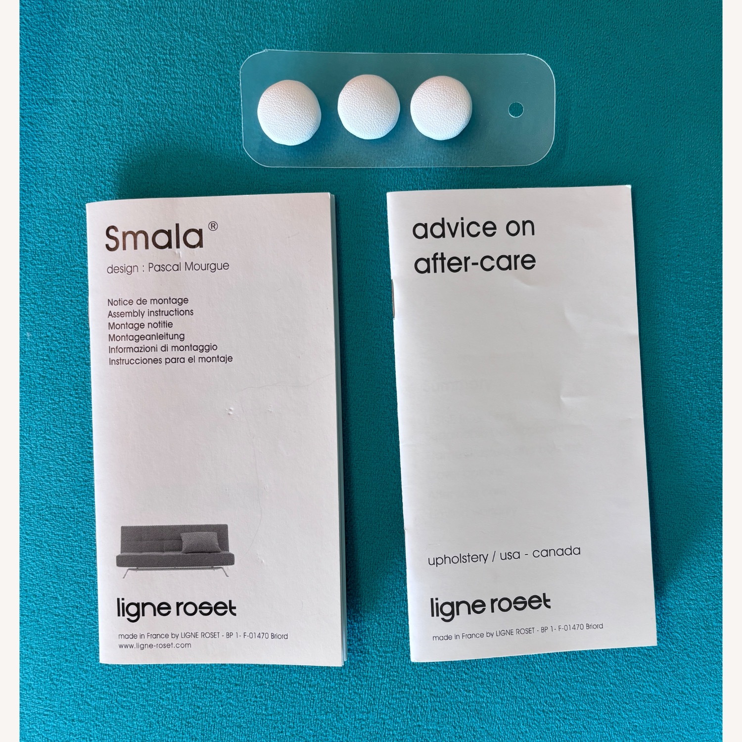 Ligne Roset Smala White Leather Sofa, Queen Bed - image-6