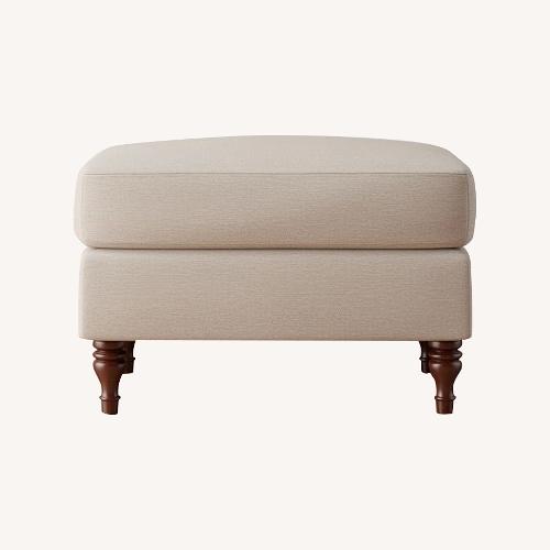 Used Pottery Barn Carlisle Ottoman for sale on AptDeco